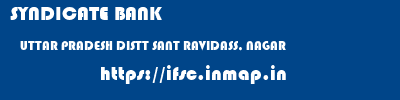 SYNDICATE BANK  UTTAR PRADESH DISTT SANT RAVIDASS, NAGAR    ifsc code